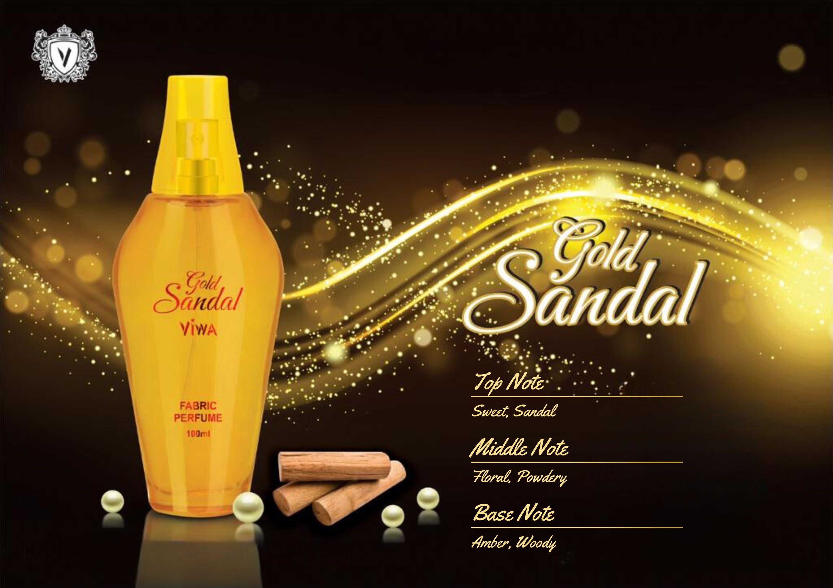 Viwa VIWA Gold Sandal Floral Perfume 100ml – Harrel